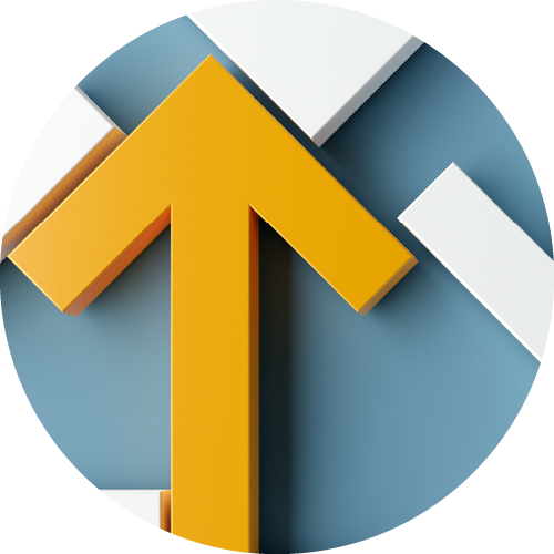 Yelllow Arrow pointup up